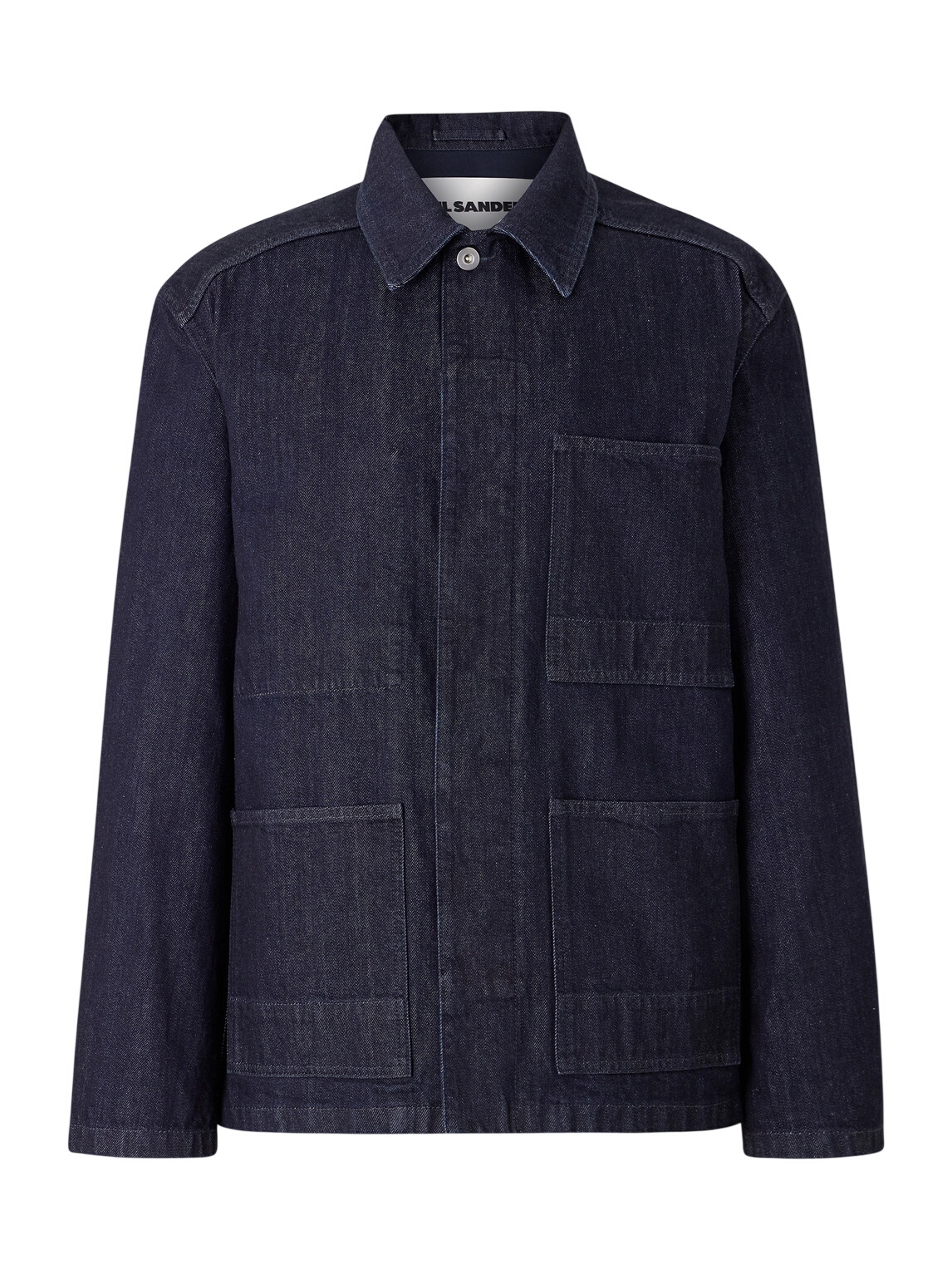 JIL SANDER japanese denim overshirt for men Blue Jil Sander