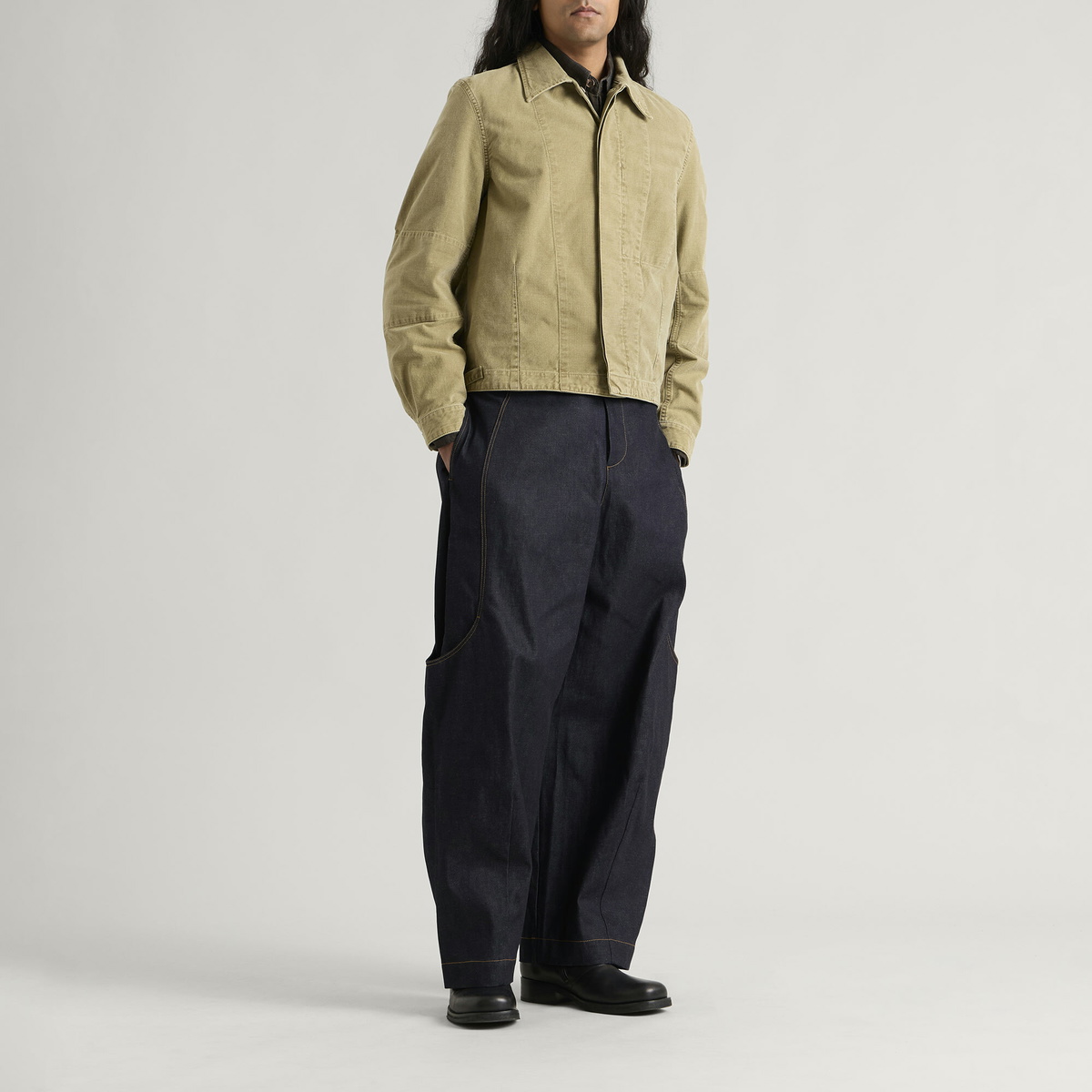 Sage Nation Men's Malay Jeans in Raw Indigo