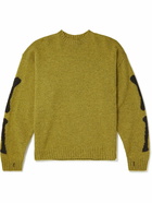 KAPITAL - Intarsia Wool Sweater - Green