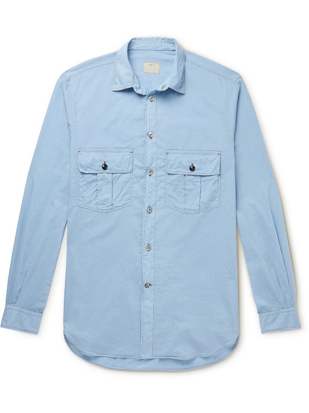 Photo: L.E.J - Garment-Dyed Cotton Shirt - Blue