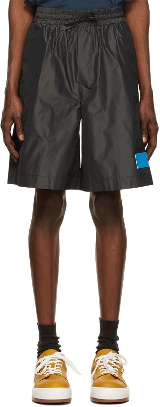 Photo: Sunnei Black Polyester Shorts