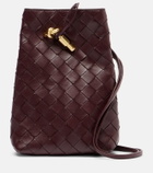 Bottega Veneta Andiamo Intrecciato leather phone pouch