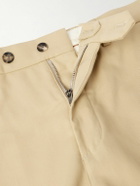 Loro Piana - Carlo Hyannis Tapered Cotton-Blend Trousers - Neutrals