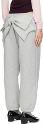 Sandy Liang Gray Dimple Sweatpants