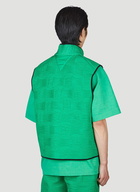 Intreccio Sleeveless Jacket in Green