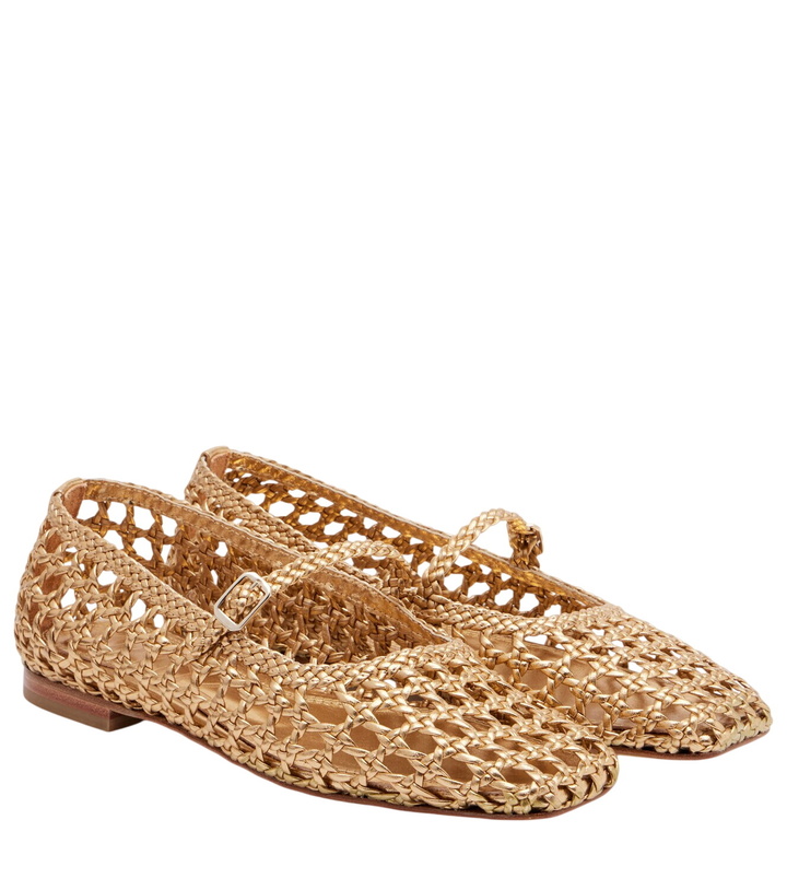 Photo: Souliers Martinez Paris woven leather Mary Jane flats