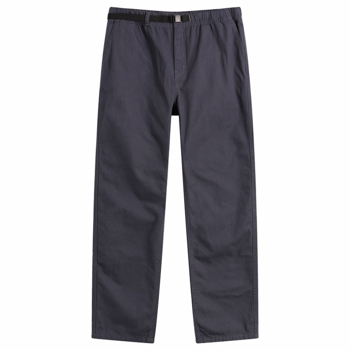 Photo: Patagonia Men's Point Reyes Canvas Gi Trousers in Smolder Blue