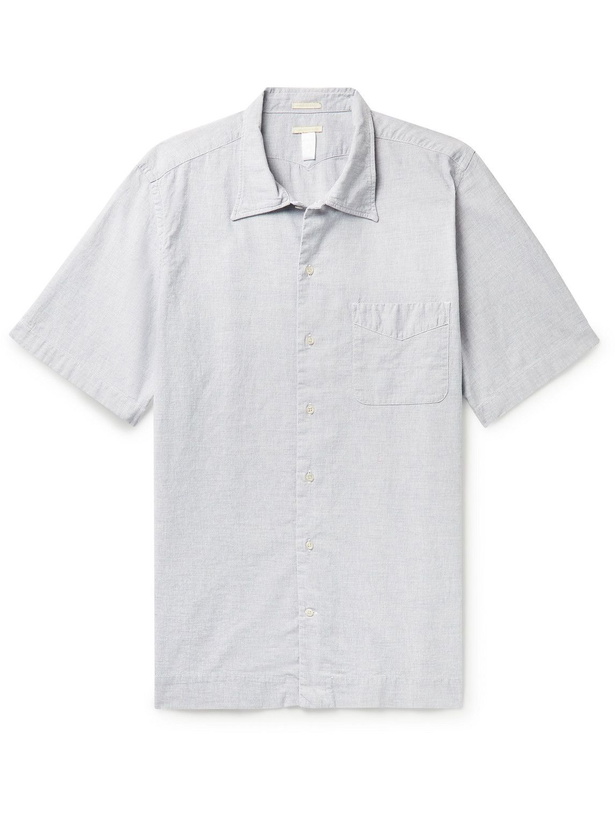 Photo: Massimo Alba - Venice Cotton-Chambray Shirt - Blue