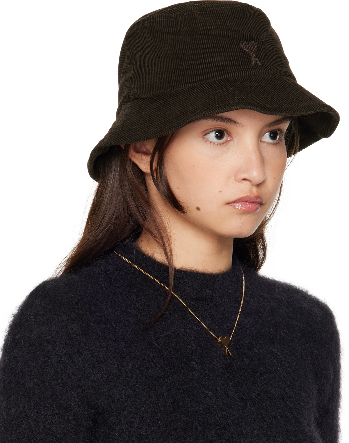 ★AMI PARIS★Ami de coeur Embroidery Bucket Hat★大人気★ USED BLUE Red Ami de Coeur Embroidery Bucket Hat | AMI PARIS
