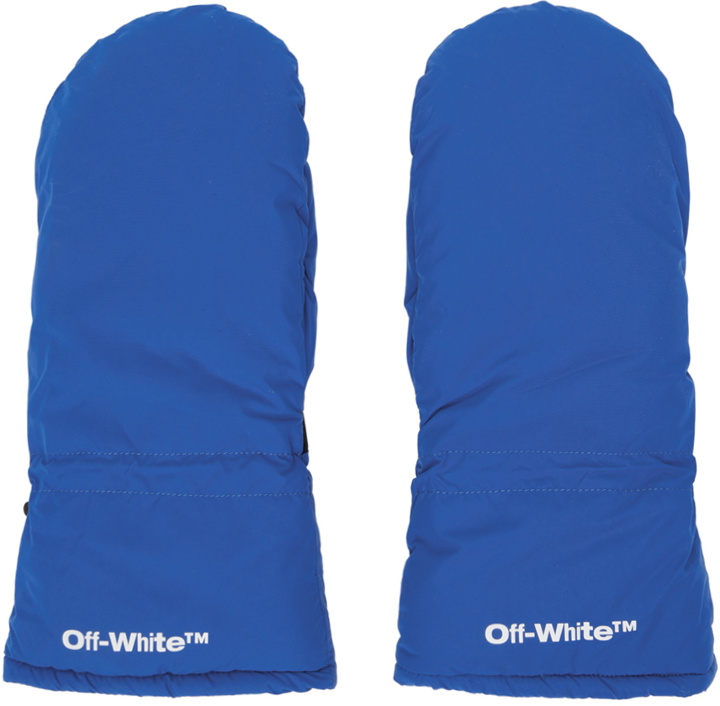 Photo: Off-White Blue Bounce Race Ski Mittens