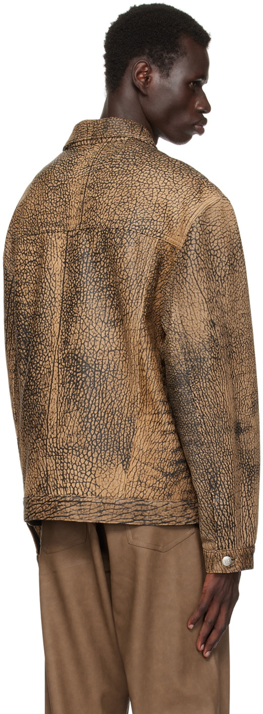 MISBHV Brown Safari Leather Jacket