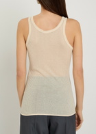 Lemaire Ribbed Fine-knit top Yellow Light