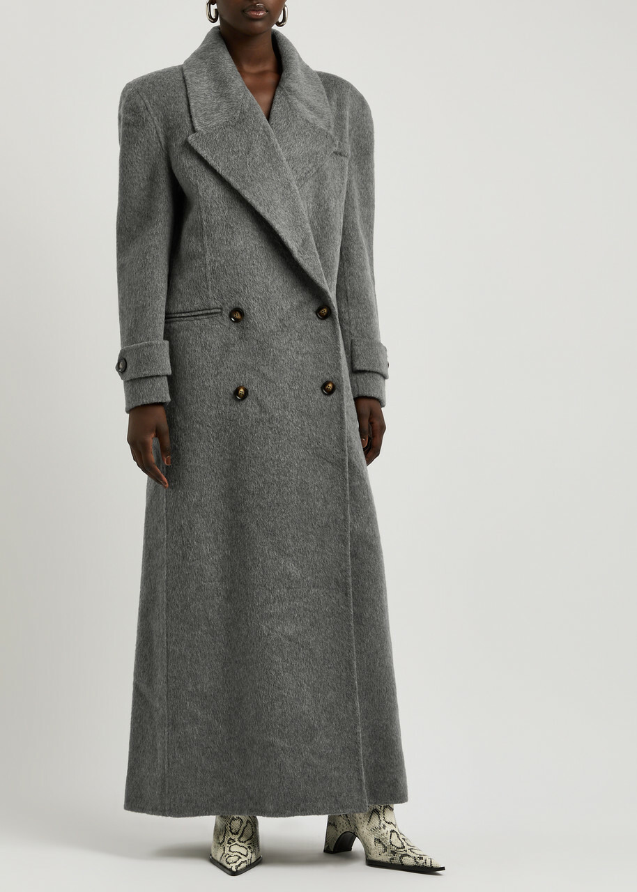 Giuseppe DI Morabito Double-breasted Wool Coat Grey