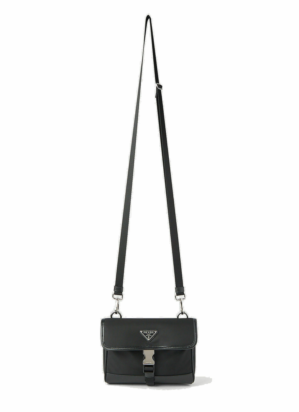 PRADA Re-Nylon Saffiano Leather Smartphone Case Shoulder Bag White
