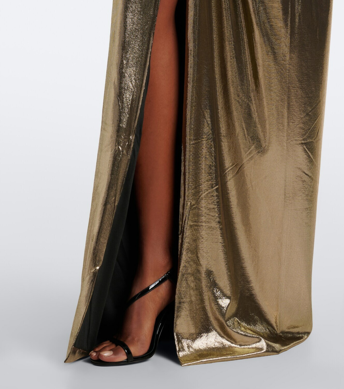 Retrofête Anida gathered halterneck gown