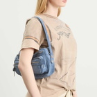 Acne Studios Women's Camero Party Suede Bag in Denim Blue 