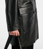 Nour Hammour Edie leather biker jacket