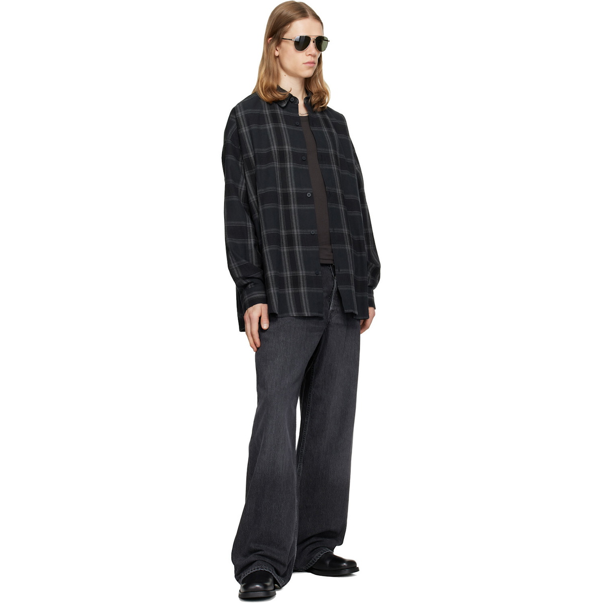 Fear of God ESSENTIALS Black Button Up Shirt
