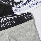 Polo Ralph Lauren Men's Boxer Brief - 3 Pack in Black/White/Heather