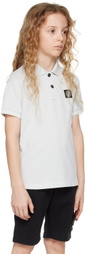 Stone Island Junior Kids Gray Patch Polo