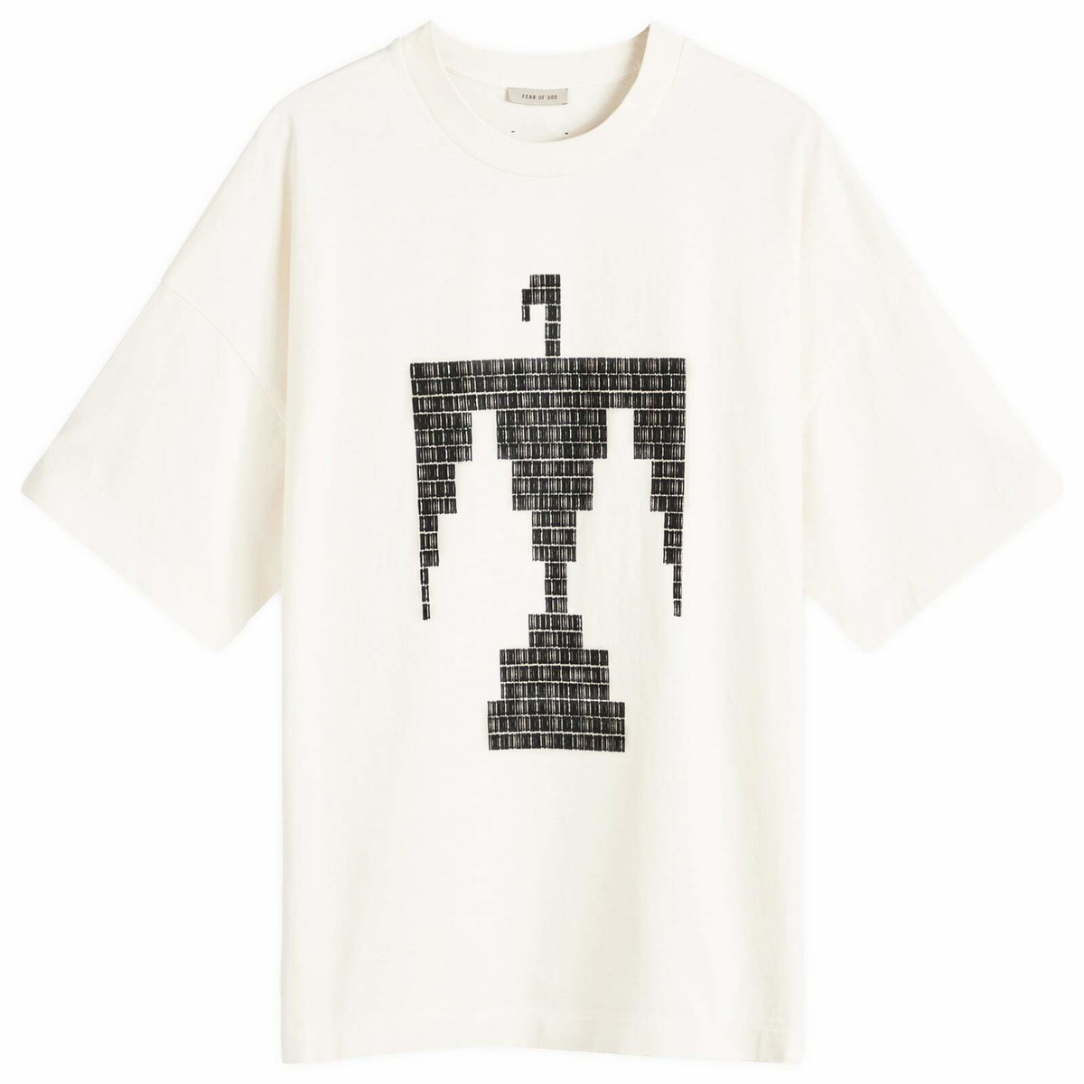Fear of God Men's Short Sleeve Thunderbird Print T-Shirt in Cream