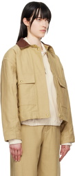 rag & bone Beige Nonie 2-in-1 Cotton Twill Jacket