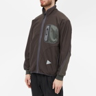 And Wander Men's Light Fleece Jacket in Charcoal