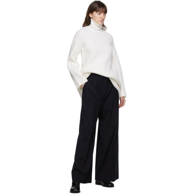 The Row Navy Avril Trousers The Row