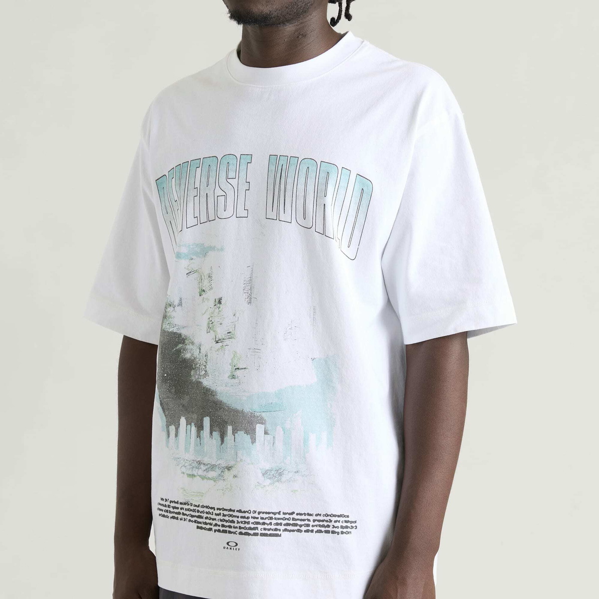 Oakley Men's Reverse World T-Shirt in White