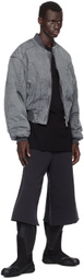 Han Kjobenhavn Gray Zip Bomber Jacket