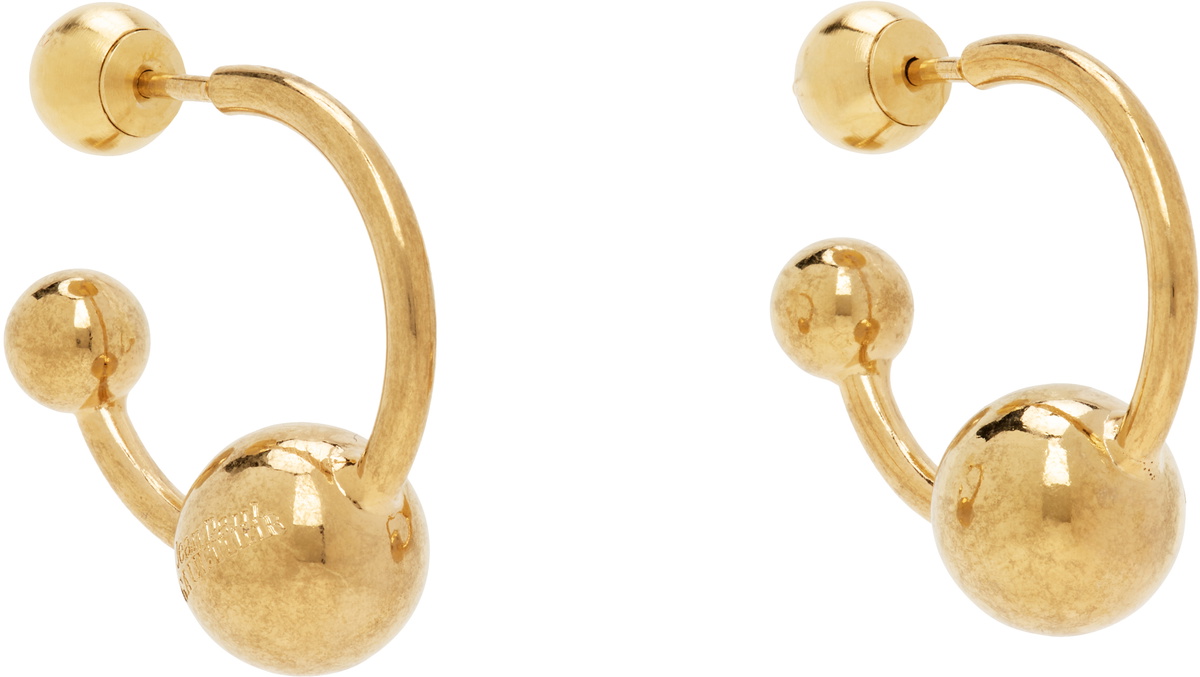 Jean Paul Gaultier Gold 'The Piercing' Earrings