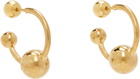 Jean Paul Gaultier Gold 'The Piercing' Earrings