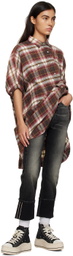 R13 Black Courtney Slim Jeans