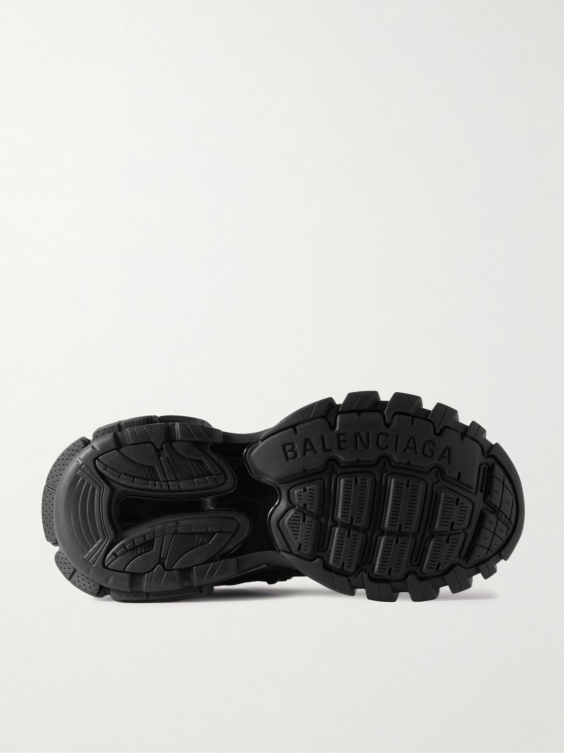 Balenciaga - Track Trail Logo-Print TPU and Shell Sneakers - Black