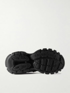 Balenciaga - Track Trail Logo-Print TPU and Shell Sneakers - Black