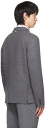 Thom Browne Grey Wool 4-Bar Sport Coat Blazer