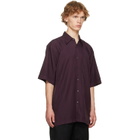 Dries Van Noten Burgundy Floral Shirt