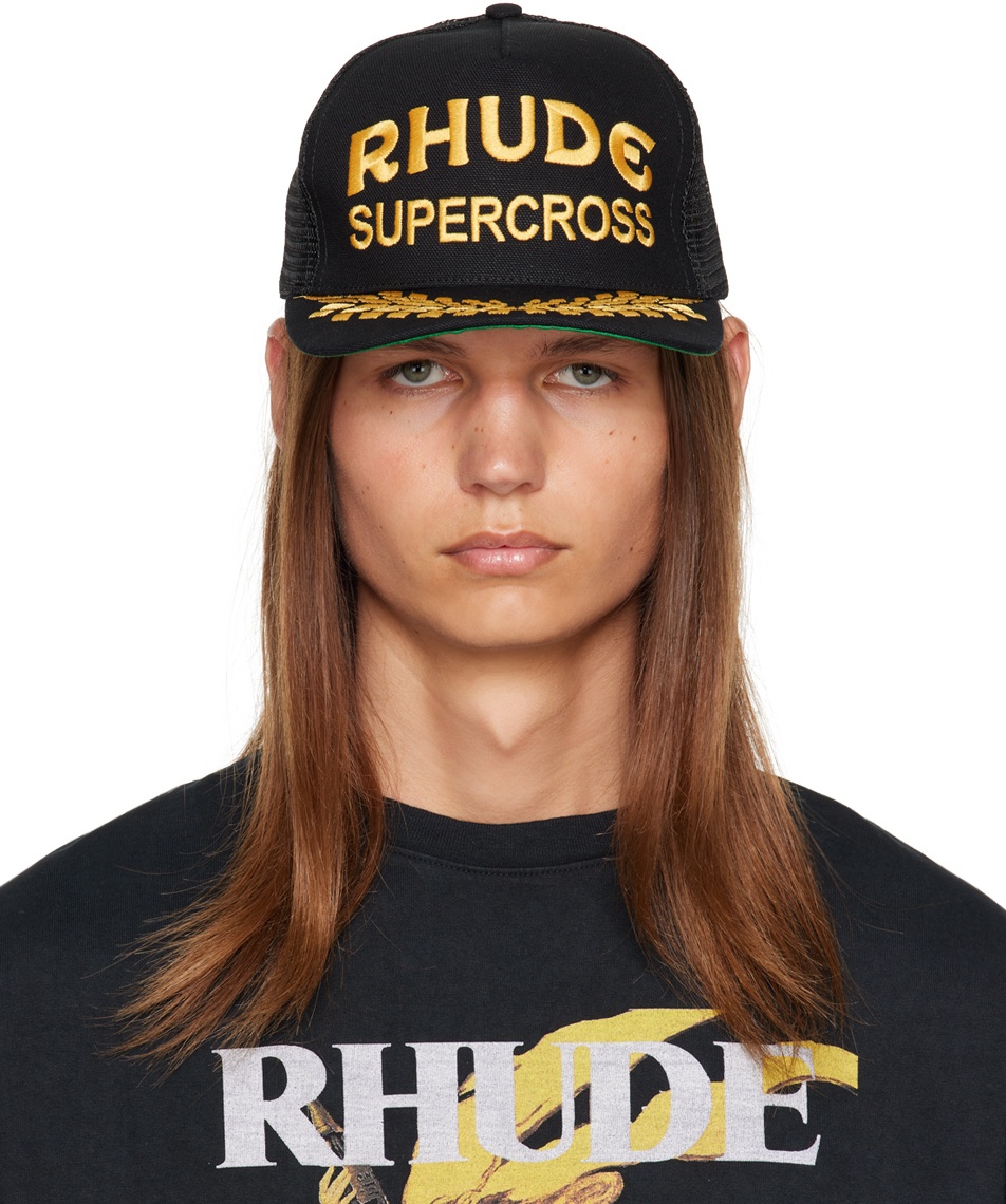 Rhude Black 'Supercross' Cap Rhude