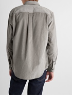 Brioni - Sea Island Cotton-Corduroy Shirt - Gray