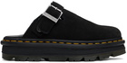 Dr. Martens Black ZebZag Mules