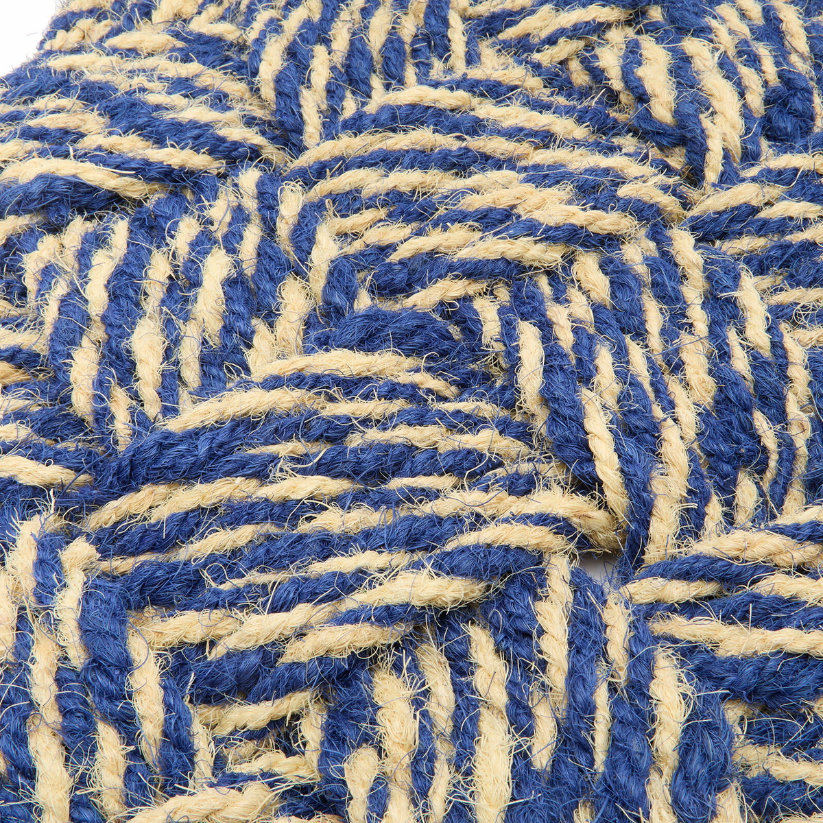 HAY Coco Door Mat - Swirl in Blue/Off-White 