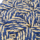 HAY Coco Door Mat - Swirl in Blue/Off-White 