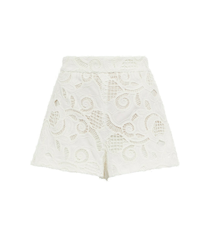 Photo: Dorothee Schumacher - Generous Gaze lace high-rise cotton shorts