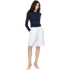 FLORE FLORE White Josephine Bermuda Shorts