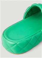 Intreccio Padded Sandals in Green