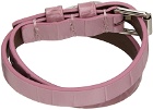 Alexander McQueen Pink Double Wrap Bracelet