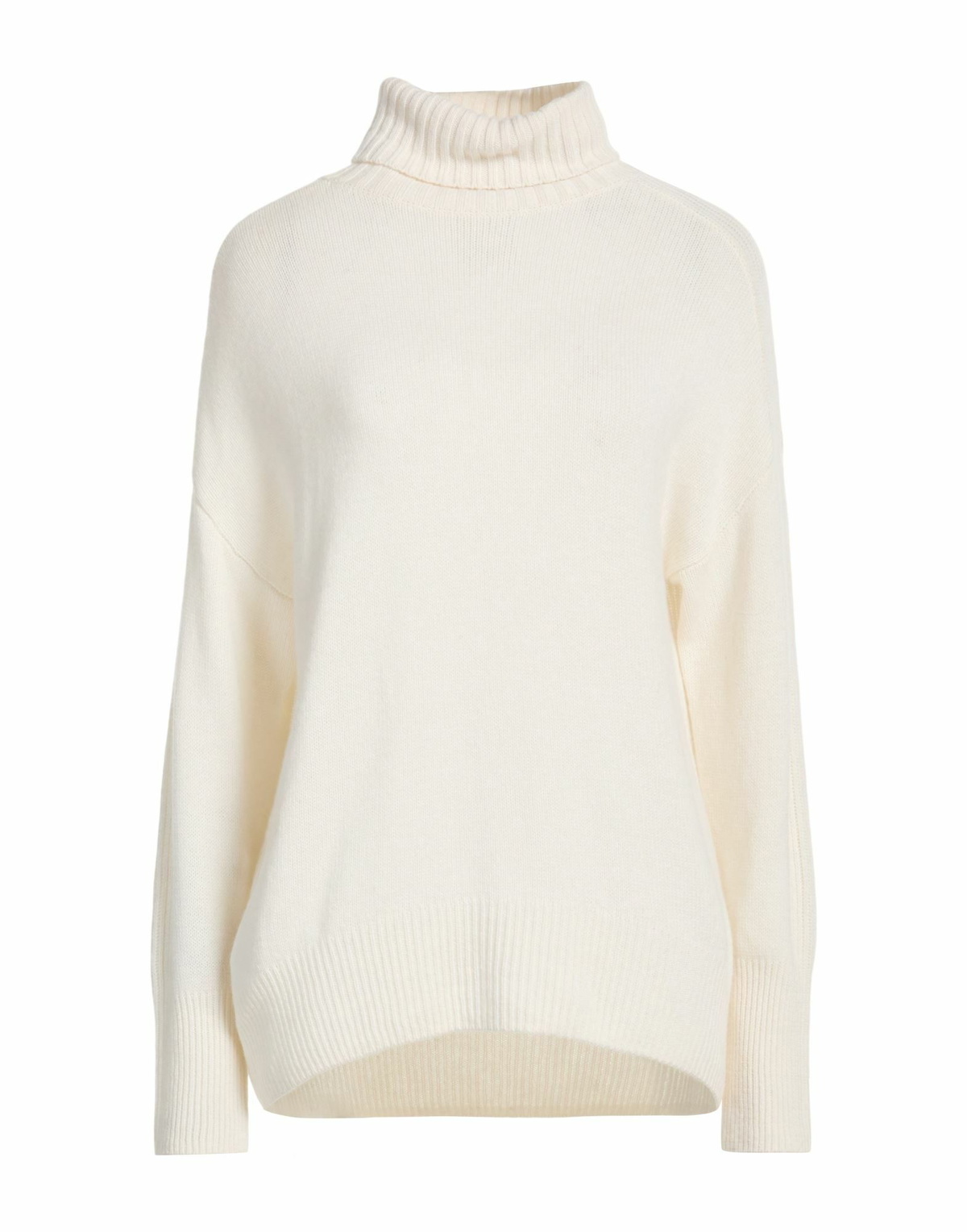 Allude Womens Turtleneck Ivory