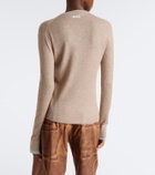 Acne Studios Layered silk and wool cardigan