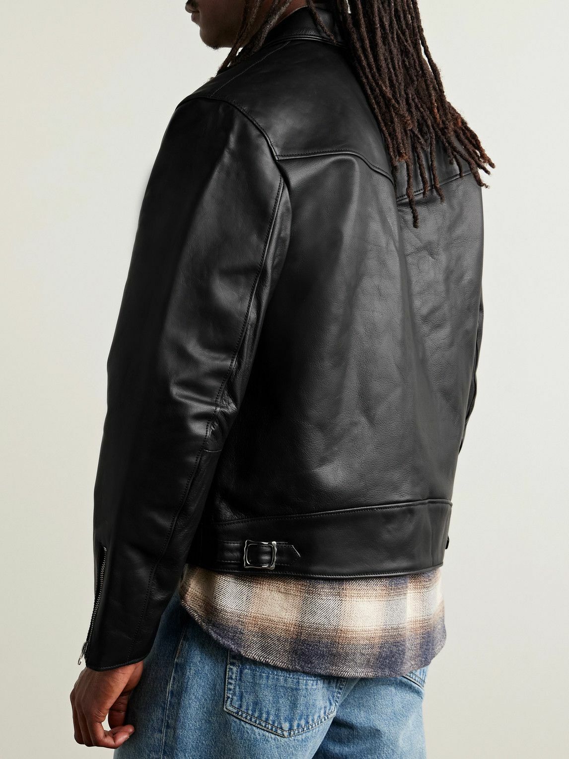 Nudie Jeans - Eddy Rider Leather Jacket - Black Nudie Jeans Co