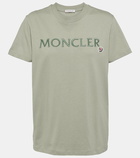 Moncler Logo embroidered cotton jersey T-shirt